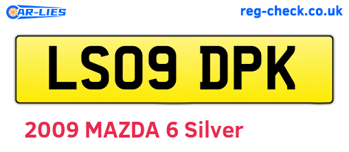 LS09DPK are the vehicle registration plates.