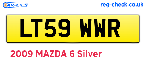 LT59WWR are the vehicle registration plates.