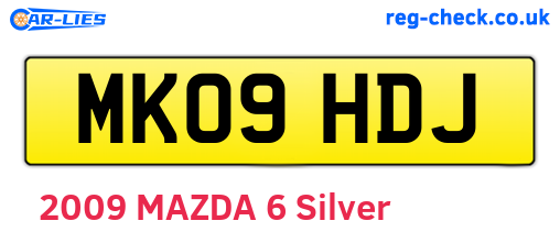 MK09HDJ are the vehicle registration plates.