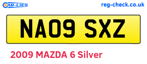 NA09SXZ are the vehicle registration plates.