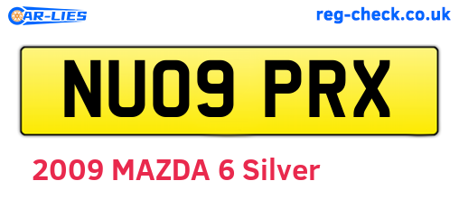 NU09PRX are the vehicle registration plates.