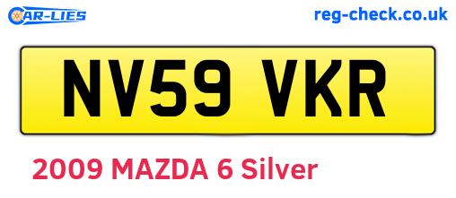 NV59VKR are the vehicle registration plates.
