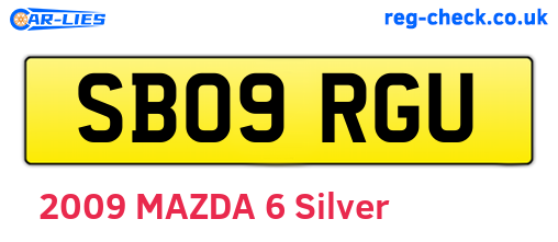 SB09RGU are the vehicle registration plates.