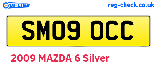 SM09OCC are the vehicle registration plates.