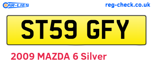 ST59GFY are the vehicle registration plates.