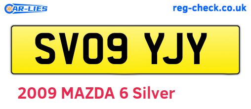 SV09YJY are the vehicle registration plates.