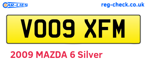 VO09XFM are the vehicle registration plates.