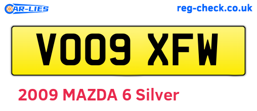 VO09XFW are the vehicle registration plates.