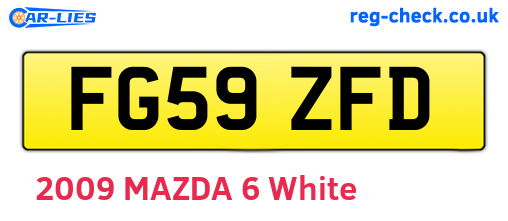 FG59ZFD are the vehicle registration plates.