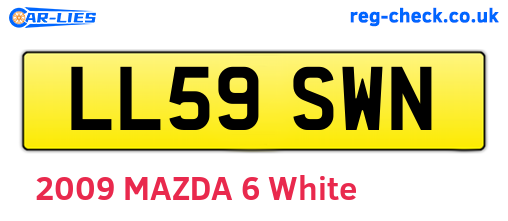 LL59SWN are the vehicle registration plates.
