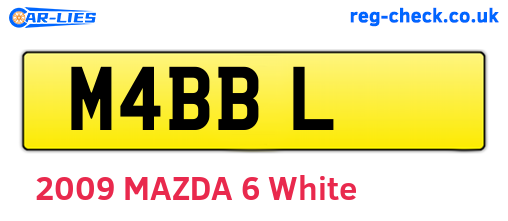 M4BBL are the vehicle registration plates.