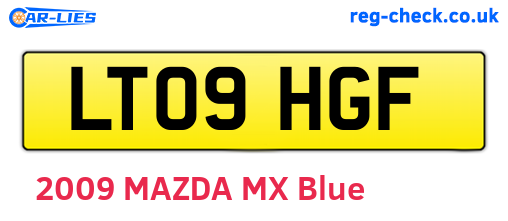 LT09HGF are the vehicle registration plates.