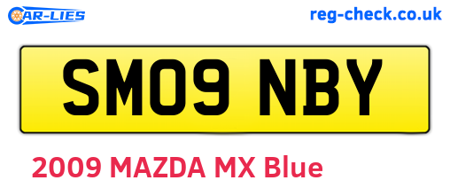 SM09NBY are the vehicle registration plates.
