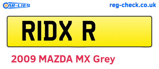 R1DXR are the vehicle registration plates.