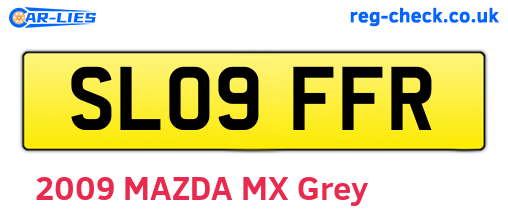SL09FFR are the vehicle registration plates.