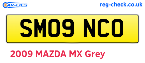 SM09NCO are the vehicle registration plates.
