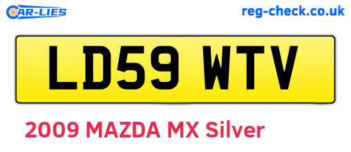 LD59WTV are the vehicle registration plates.