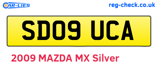 SD09UCA are the vehicle registration plates.
