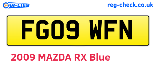 FG09WFN are the vehicle registration plates.