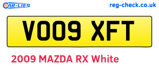 VO09XFT are the vehicle registration plates.