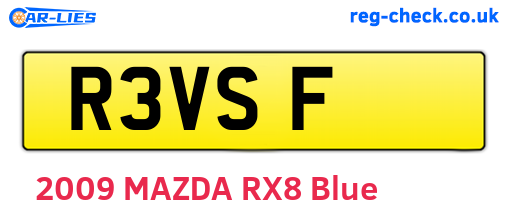 R3VSF are the vehicle registration plates.