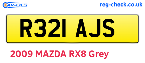 R321AJS are the vehicle registration plates.