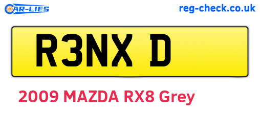 R3NXD are the vehicle registration plates.