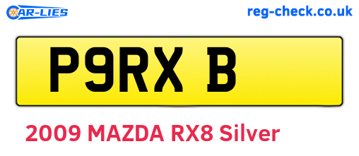 P9RXB are the vehicle registration plates.