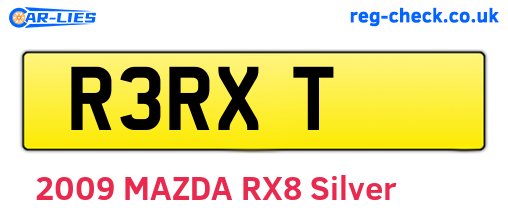 R3RXT are the vehicle registration plates.