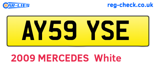 AY59YSE are the vehicle registration plates.