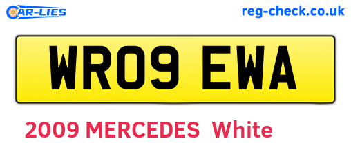 WR09EWA are the vehicle registration plates.