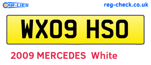 WX09HSO are the vehicle registration plates.