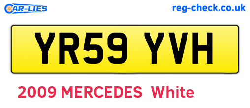 YR59YVH are the vehicle registration plates.