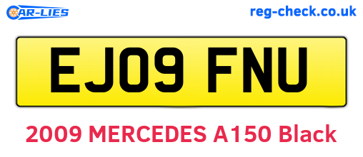 EJ09FNU are the vehicle registration plates.
