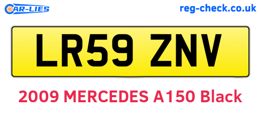LR59ZNV are the vehicle registration plates.