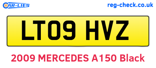 LT09HVZ are the vehicle registration plates.