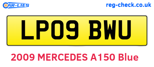 LP09BWU are the vehicle registration plates.
