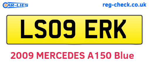 LS09ERK are the vehicle registration plates.