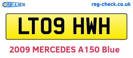 LT09HWH are the vehicle registration plates.