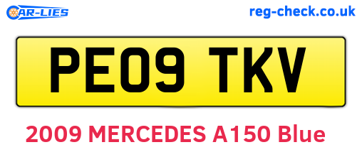 PE09TKV are the vehicle registration plates.