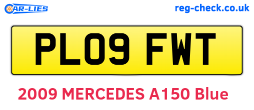 PL09FWT are the vehicle registration plates.