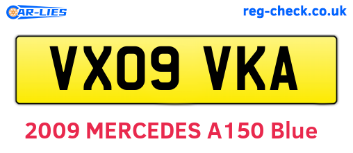 VX09VKA are the vehicle registration plates.