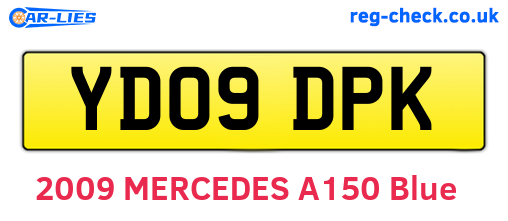 YD09DPK are the vehicle registration plates.