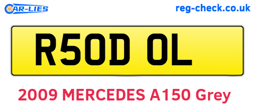 R50DOL are the vehicle registration plates.