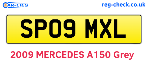 SP09MXL are the vehicle registration plates.