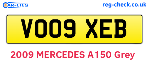 VO09XEB are the vehicle registration plates.