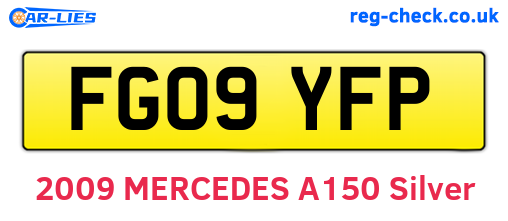 FG09YFP are the vehicle registration plates.