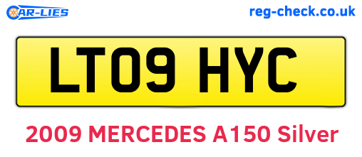 LT09HYC are the vehicle registration plates.