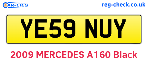 YE59NUY are the vehicle registration plates.