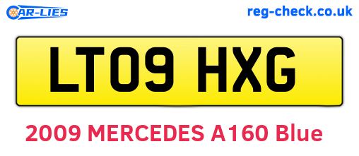 LT09HXG are the vehicle registration plates.